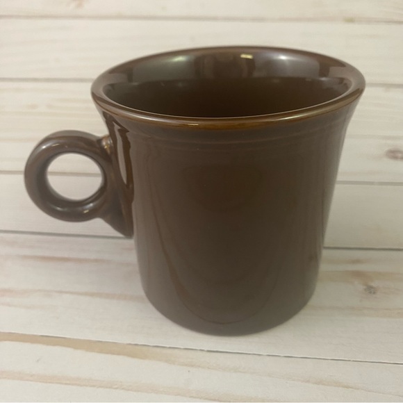 Fiestaware Chocolate Ring Handle Coffee Tea Mug Fiesta Brown - Picture 1 of 6